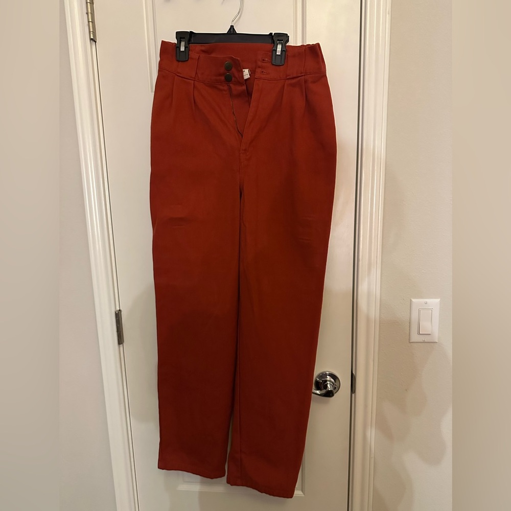 Brick Red Lucy & Yak Addison trousers